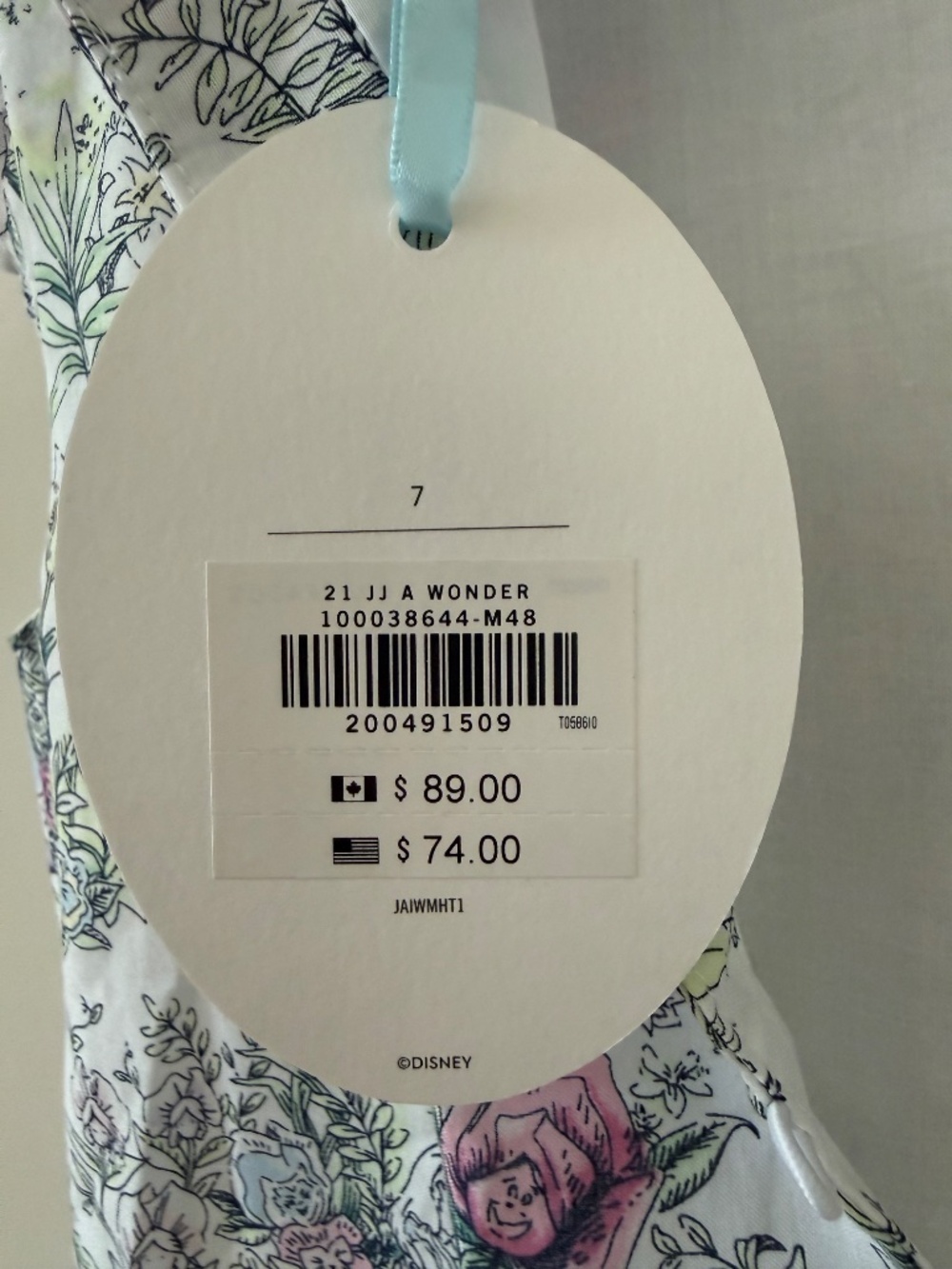 🌟Host Pick🌟 Disney X Janie & Jack Size 7 Alice in Wonderland Girls Dress - Picture 4 of 4